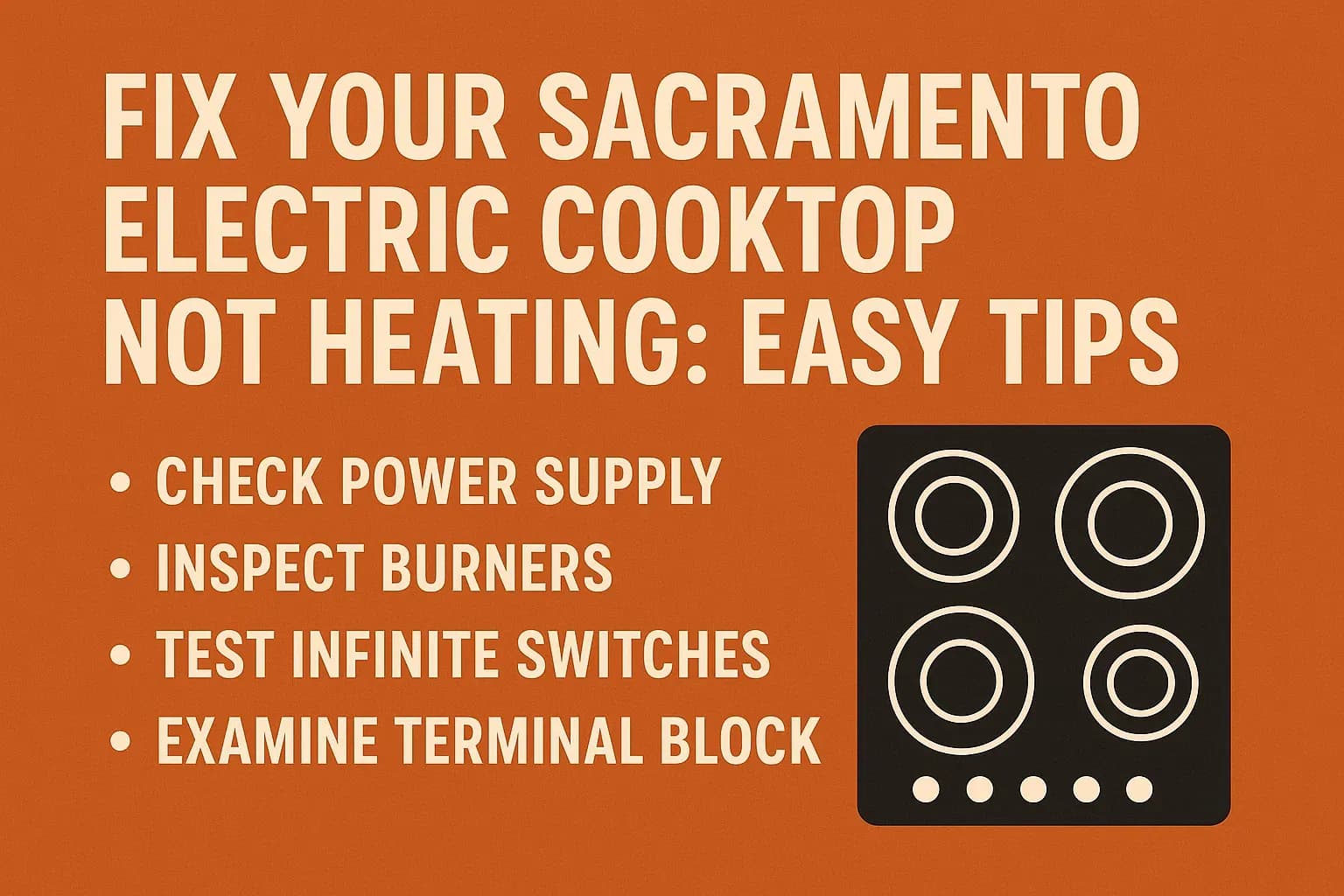 Fix Your Sacramento Electric Cooktop Not Heating: Easy Tips