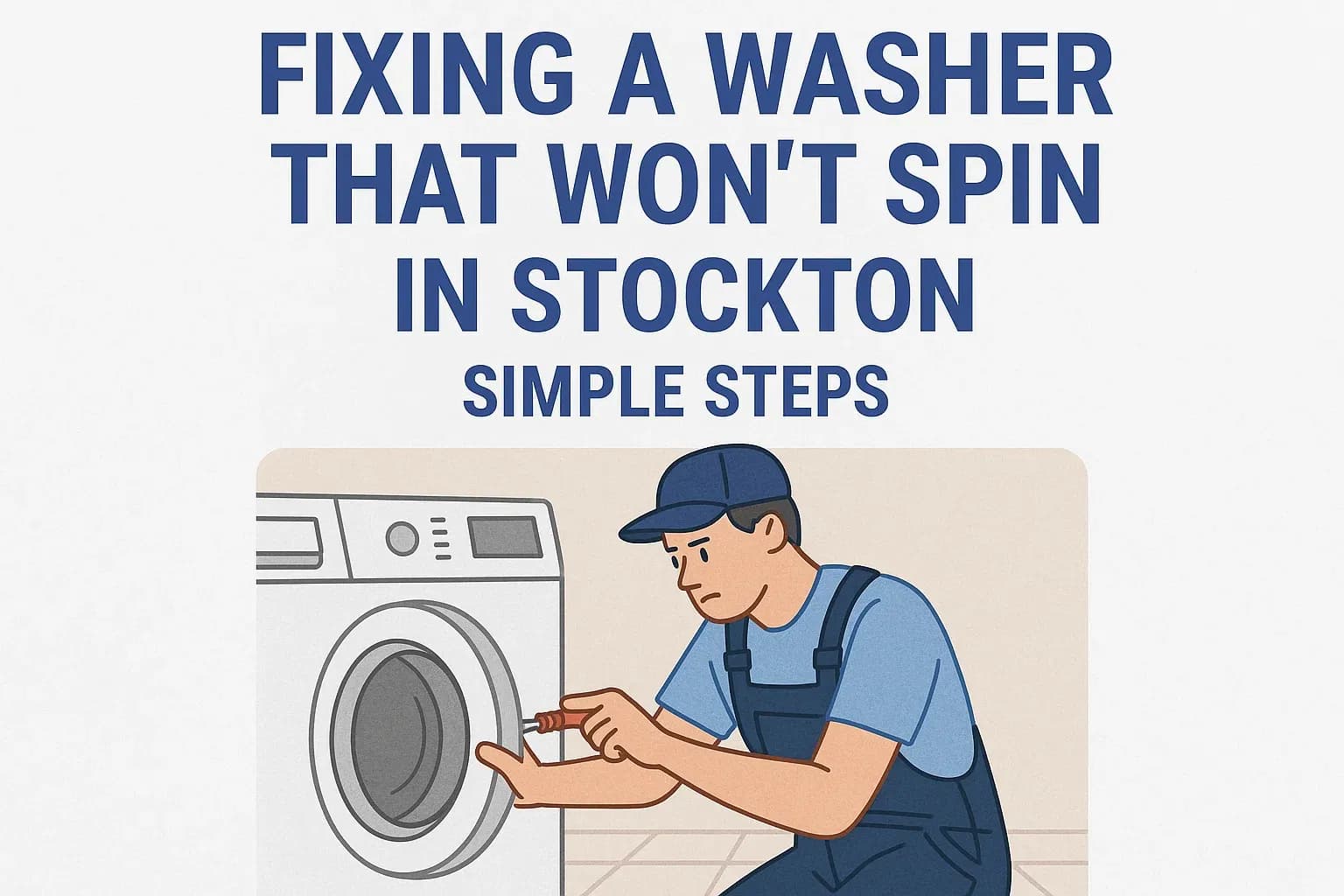 Fixing a Washer That Won't Spin in Stockton: Simple Steps
